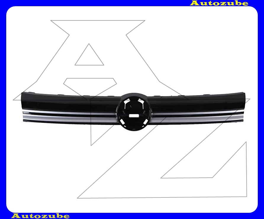 Hűtődíszrács fényes fekete, krómdíszléccel Hűtődíszrács fényes fekete, krómdíszléccel