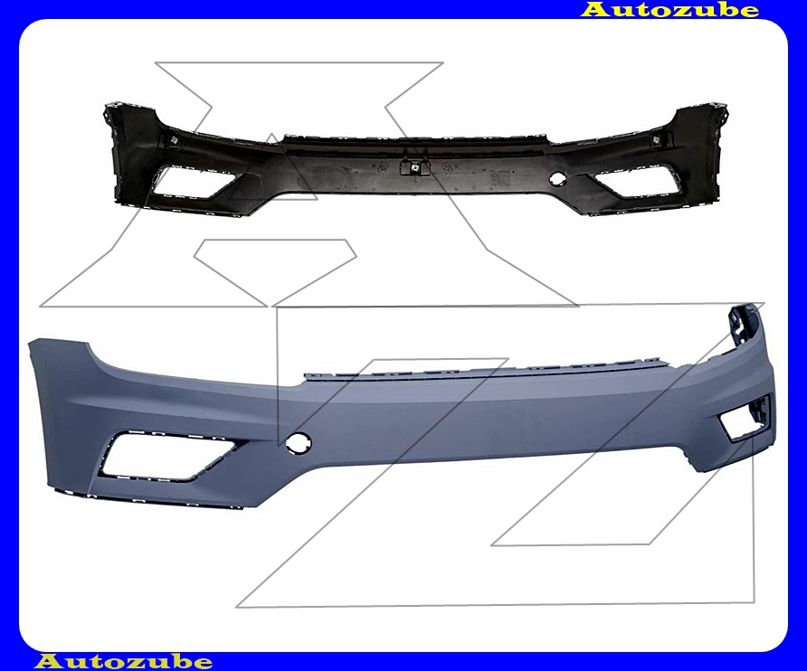 Első lökhárító alapozott Első lökhárító alapozott