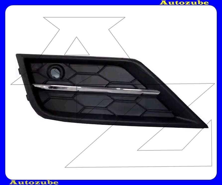 Első lökhárító rács bal felső, szenzoros, krómdíszléccel Első lökhárító rács bal felső, szenzoros, krómdíszléccel