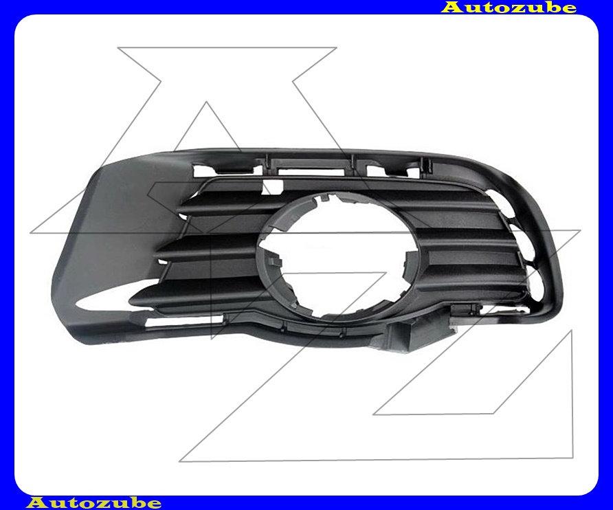 Első lökhárító rács bal ködlámpás, fekete Első lökhárító rács bal ködlámpás, fekete