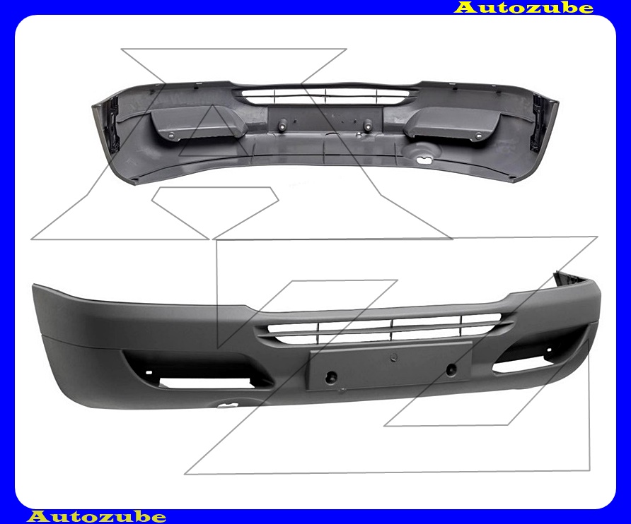 Első lökhárító alapozott Első lökhárító alapozott