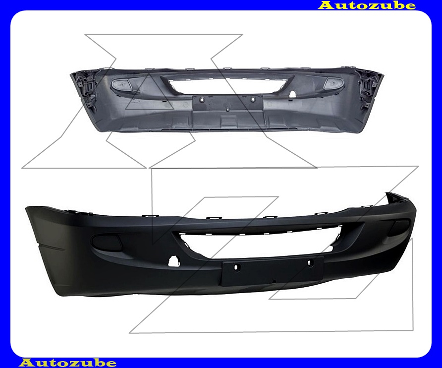 Első lökhárító fekete Első lökhárító fekete