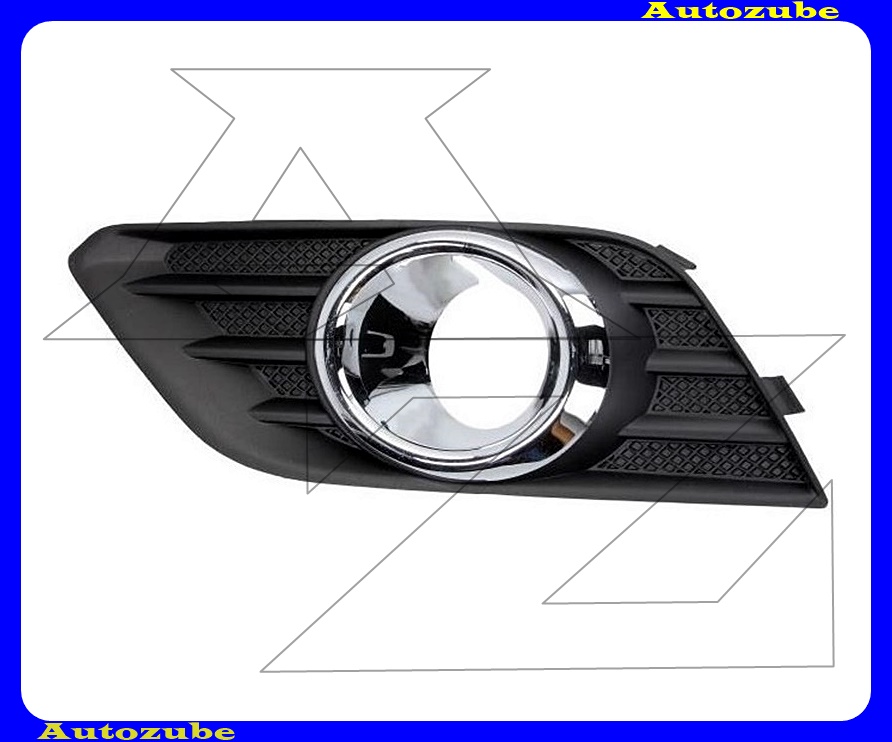 Első lökhárító rács bal, ködlámpás, krómkerettel Első lökhárító rács bal, ködlámpás, krómkerettel