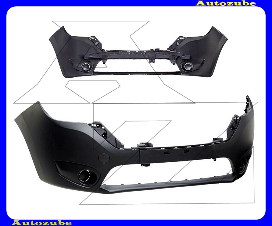 Első lökhárító fekete Első lökhárító fekete