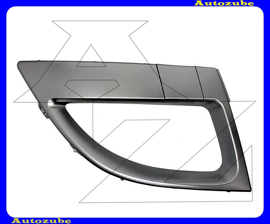 Első lökhárító rácskeret jobb, ezüst (vonószemtakaróval) Első lökhárító rácskeret jobb, ezüst (vonószemtakaróval)