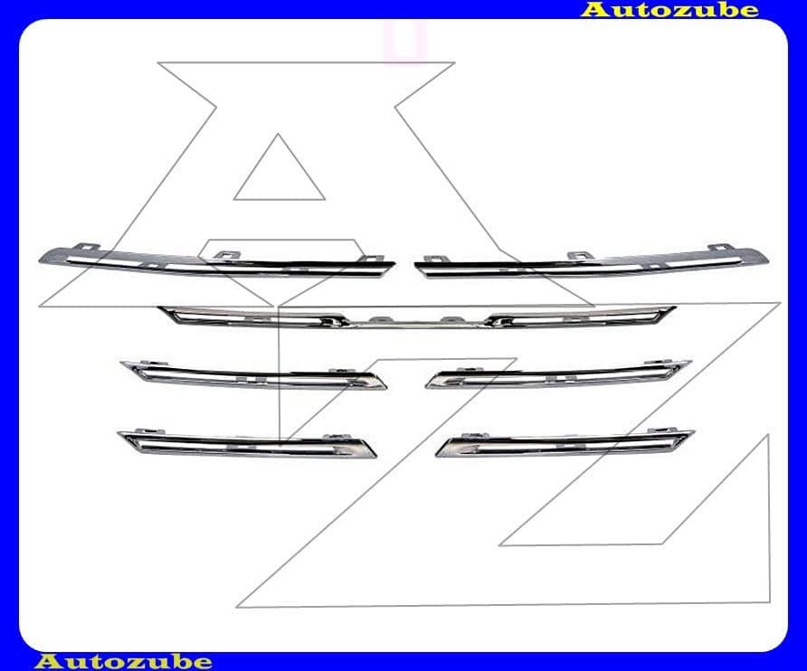 Hűtődíszrács krómdíszléc szett (7db) (kivéve GT) Hűtődíszrács krómdíszléc szett (7db) (kivéve GT)
