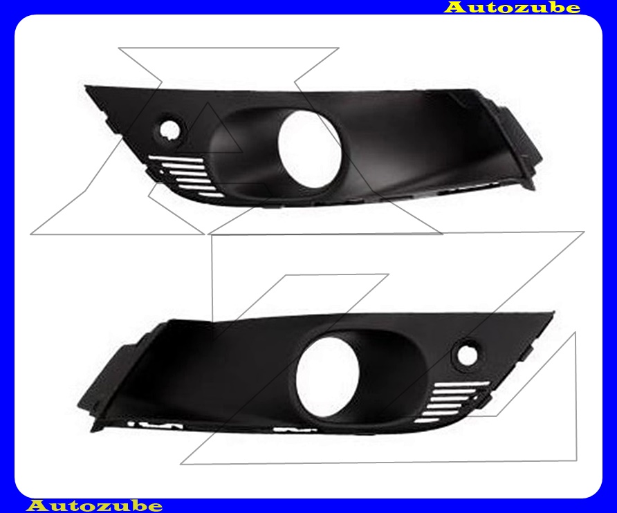 Első lökhárító rács szett, ködlámpás, szenzoros (bal+jobb) Első lökhárító rács szett, ködlámpás, szenzoros (bal+jobb)
