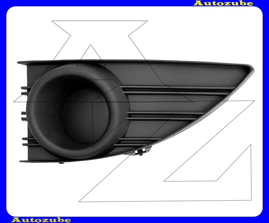 Első lökhárító rács bal, fekete Első lökhárító rács bal, fekete