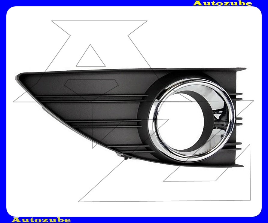 Első lökhárító rács jobb ködlámpás, króm kerettel Első lökhárító rács jobb ködlámpás, króm kerettel