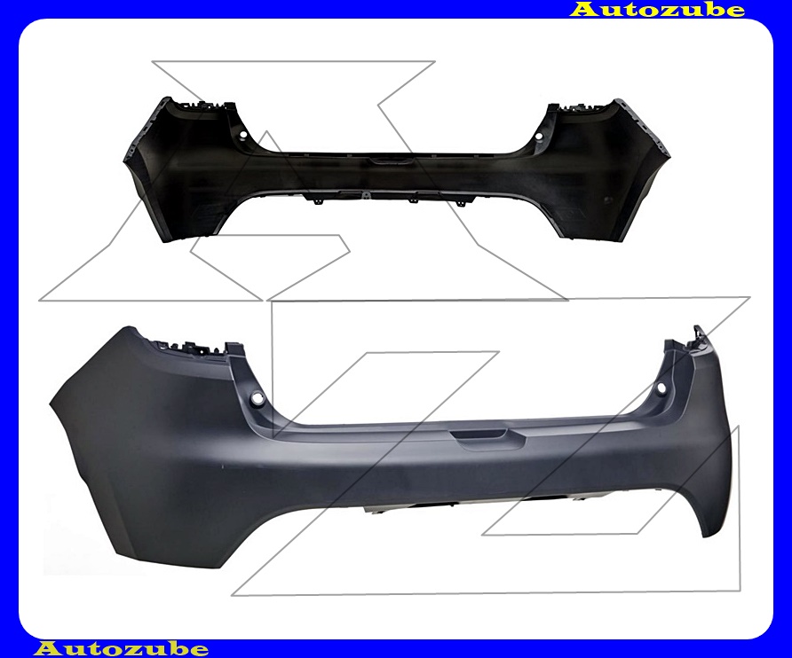 Hátsó lökhárító alapozott Hátsó lökhárító alapozott