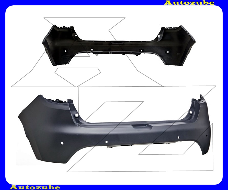 Hátsó lökhárító alapozott, szenzoros Hátsó lökhárító alapozott, szenzoros
