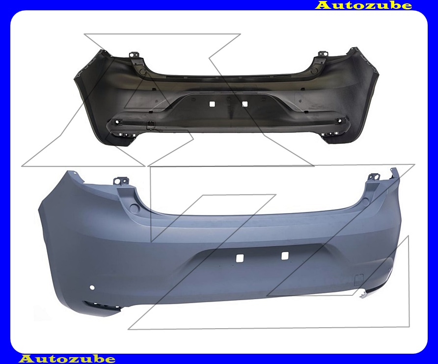 Hátsó lökhárító alapozott, 2 szenzoros Hátsó lökhárító alapozott, 2 szenzoros