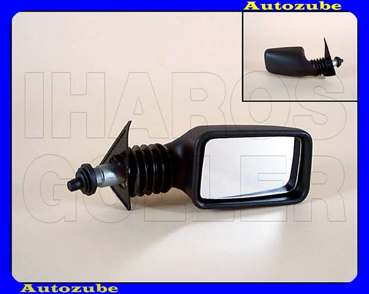 Visszapillantó tükör jobb, manuális, domború tükörlappal, fekete borítással Visszapillantó tükör jobb, manuális, domború tükörlappal, fekete borítással