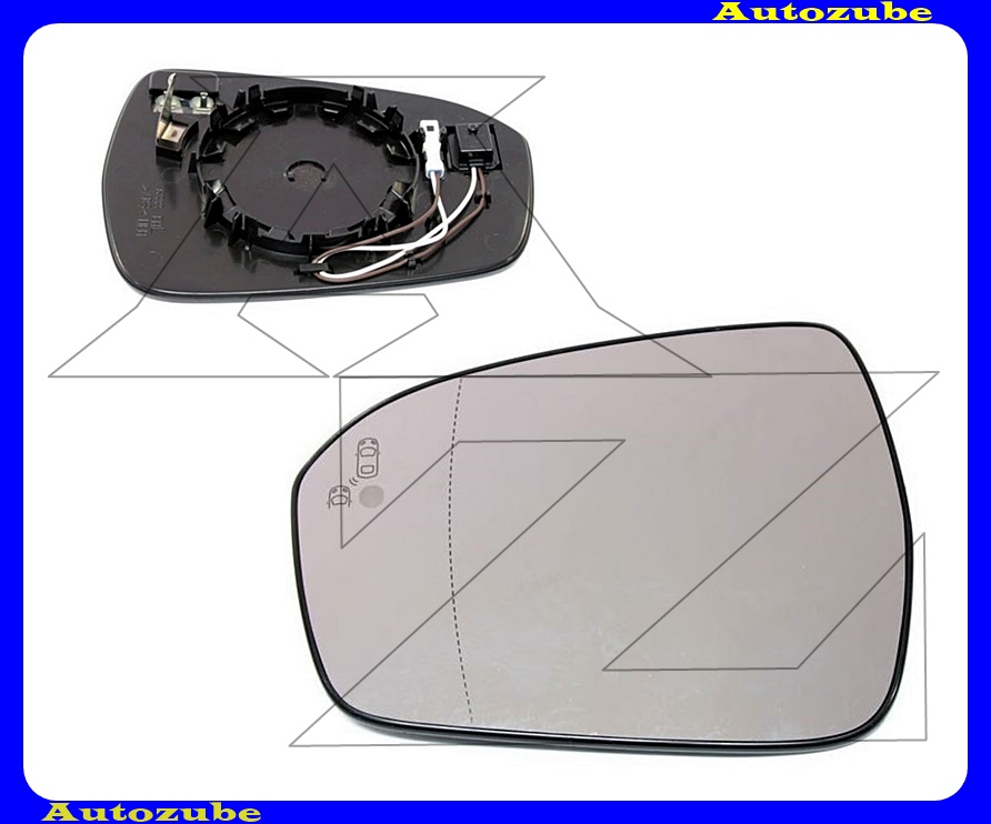 Visszapillantó tükörlap bal, fűthető-aszférikus-holttérfigyelős (tartólappal) Visszapillantó tükörlap bal, fűthető-aszférikus-holttérfigyelős (tartólappal)