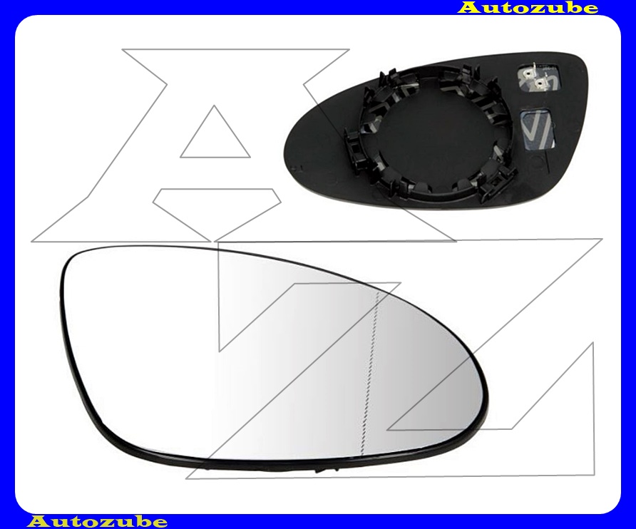 Visszapillantó tükörlap jobb, fűthető-aszférikus (tartólappal) Visszapillantó tükörlap jobb, fűthető-aszférikus (tartólappal)