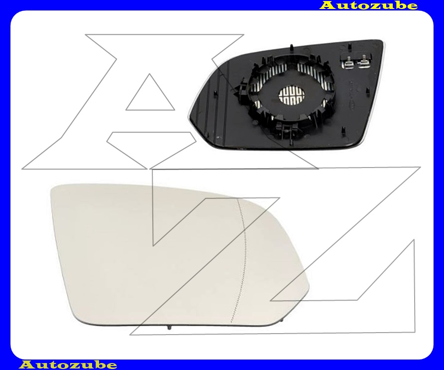Visszapillantó tükörlap jobb, fűthető-aszférikus (tartólappal) Visszapillantó tükörlap jobb, fűthető-aszférikus (tartólappal)