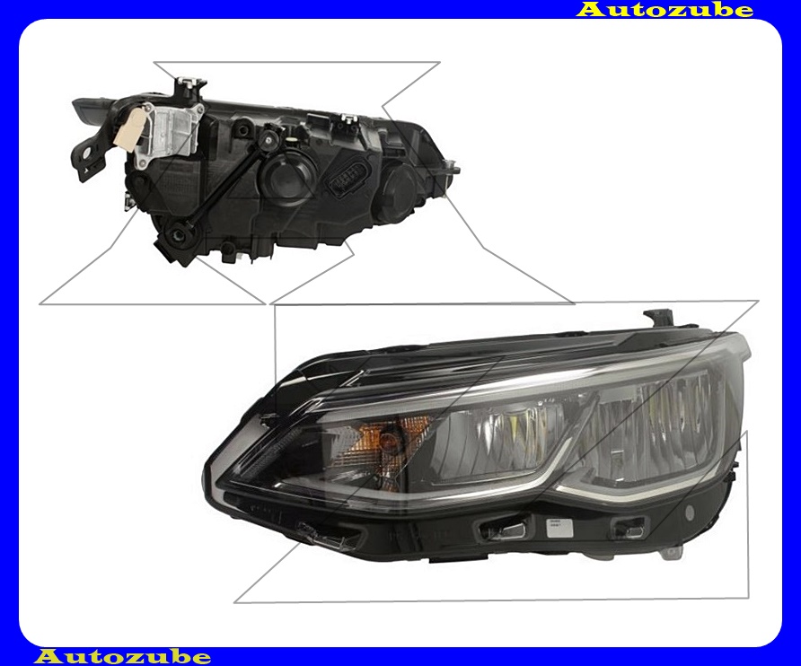 Fényszóró bal (LED) elektronika nélkül {VALEO} Fényszóró bal (LED) elektronika nélkül {VALEO}