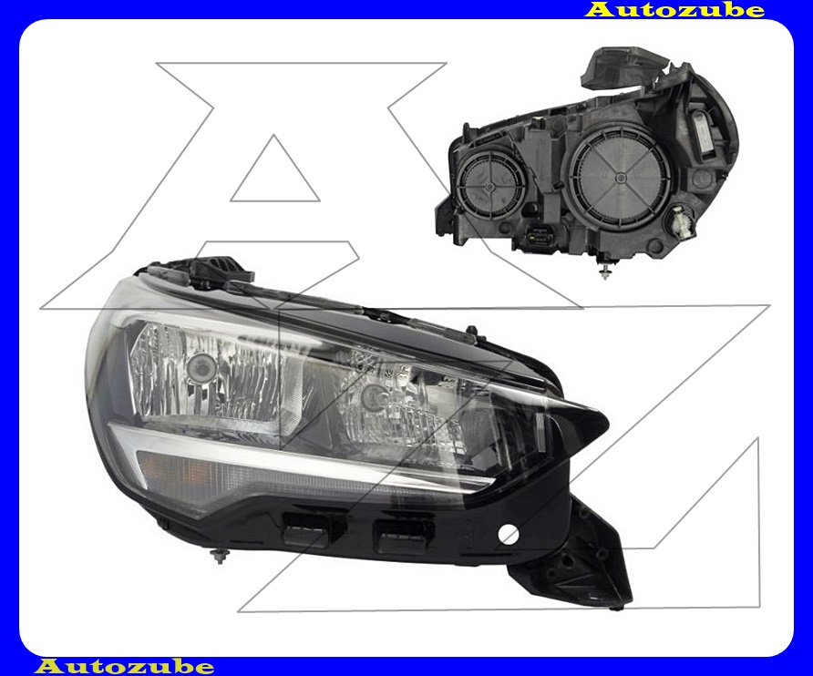 Fényszóró jobb (H7/H15) motorral {VALEO} Fényszóró jobb (H7/H15) motorral {VALEO}