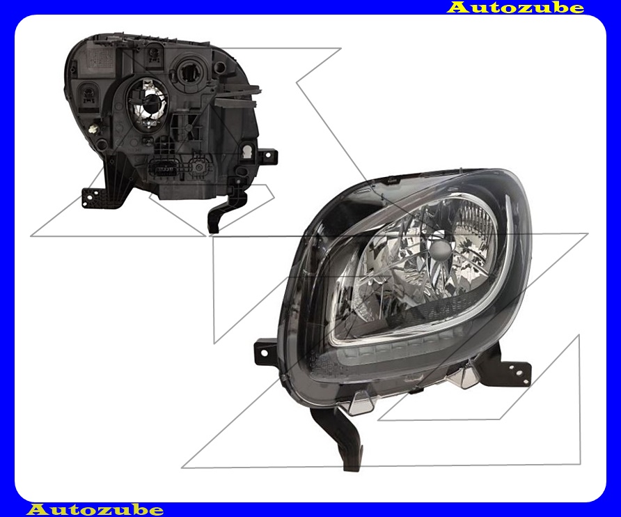 Fényszóró bal (H4) nappali fényhez LED nélkül {VALEO} Fényszóró bal (H4) nappali fényhez LED nélkül {VALEO}