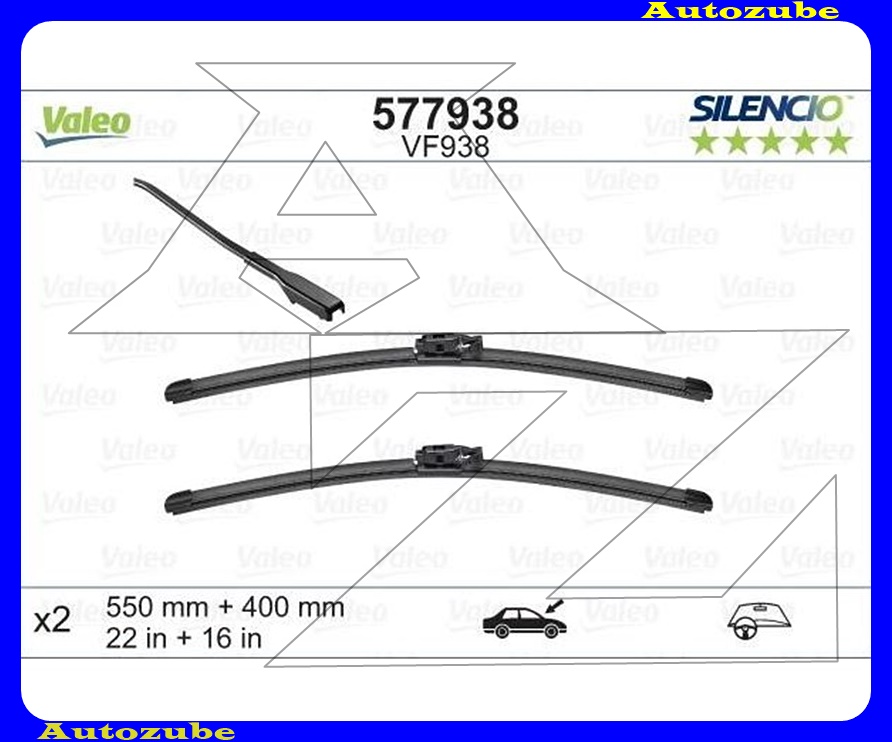 Ablaktörlő lapát szett első Ablaktörlő lapát szett első