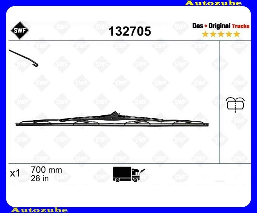 Ablaktörlő lapát. integrált mosófuvókával (1db/700 mm) SWF Ablaktörlő lapát. integrált mosófuvókával (1db/700 mm) SWF