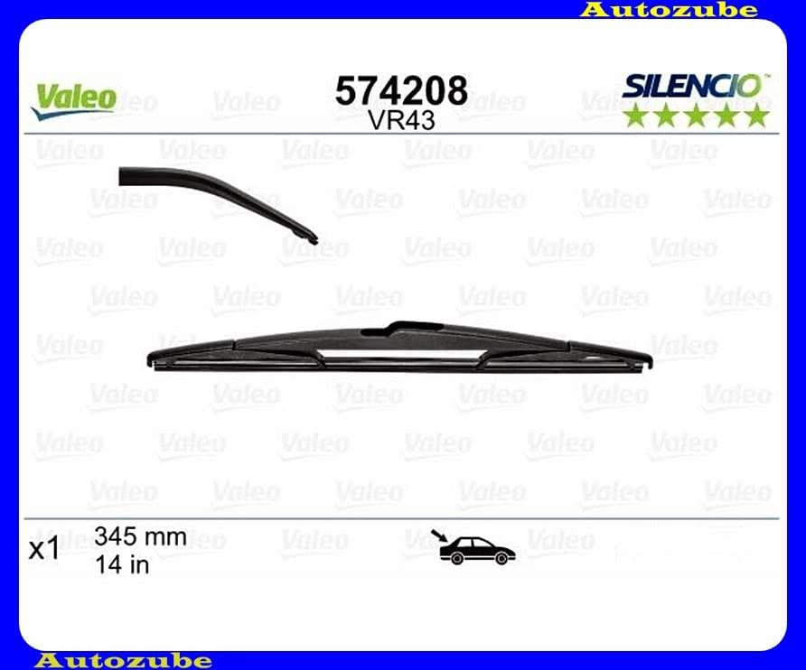 Ablaktörlő lapát Hátsó 1db/345mm (VR43) {VALEO} SILENCIO PERFORMANCE Ablaktörlő lapát Hátsó 1db/345mm (VR43) {VALEO} SILENCIO PERFORMANCE