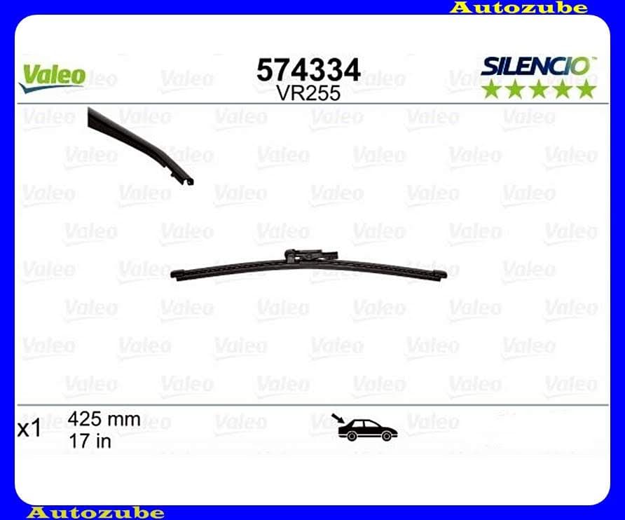 Ablaktörlő lapát Hátsó 1db/425mm (VR255) {VALEO} SILENCIO Ablaktörlő lapát Hátsó 1db/425mm (VR255) {VALEO} SILENCIO