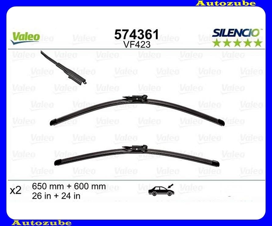 Ablaktörlő lapát szett első 2db/650-600mm (VF423) {VALEO} SILENCIO Ablaktörlő lapát szett első 2db/650-600mm (VF423) {VALEO} SILENCIO