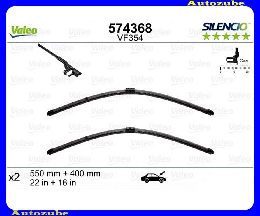 Ablaktörlő lapát szett első 2db/550-450mm (VF354) {VALEO} SILENCIO Ablaktörlő lapát szett első 2db/550-450mm (VF354) {VALEO} SILENCIO