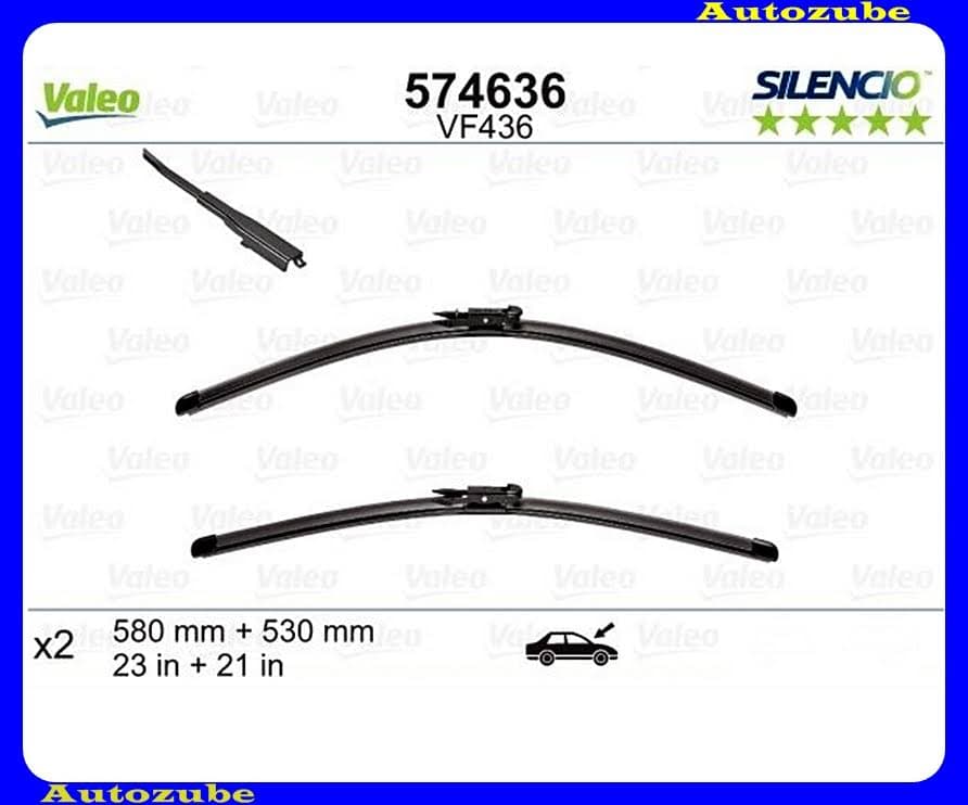 Ablaktörlő lapát szett első 2db/580-530mm (VR436) {VALEO} SILENCIO Ablaktörlő lapát szett első 2db/580-530mm (VR436) {VALEO} SILENCIO