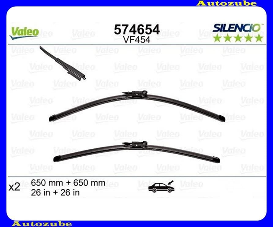 Ablaktörlő lapát szett első 2db/650-650mm (VF454) {VALEO} SILENCIO Ablaktörlő lapát szett első 2db/650-650mm (VF454) {VALEO} SILENCIO