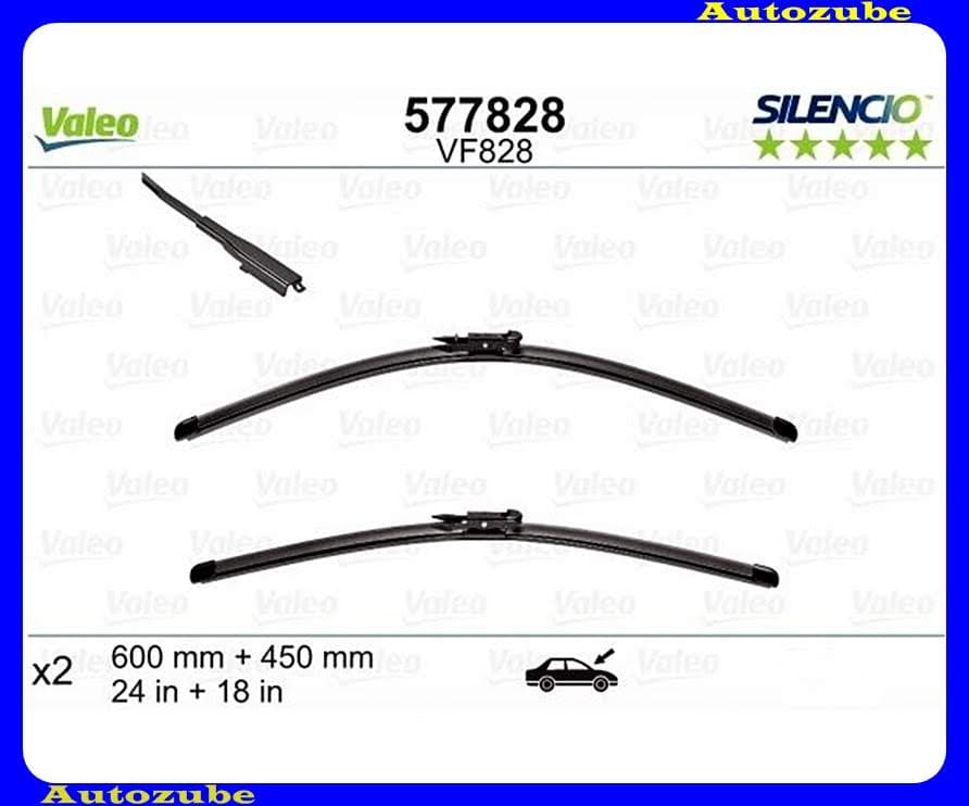 Ablaktörlő lapát szett első 2db/600-450mm (VF828) {VALEO} SILENCIO Ablaktörlő lapát szett első 2db/600-450mm (VF828) {VALEO} SILENCIO