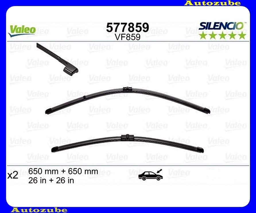 Ablaktörlő lapát szett első 2db/650-650mm (VF859) {VALEO} SILENCIO Ablaktörlő lapát szett első 2db/650-650mm (VF859) {VALEO} SILENCIO