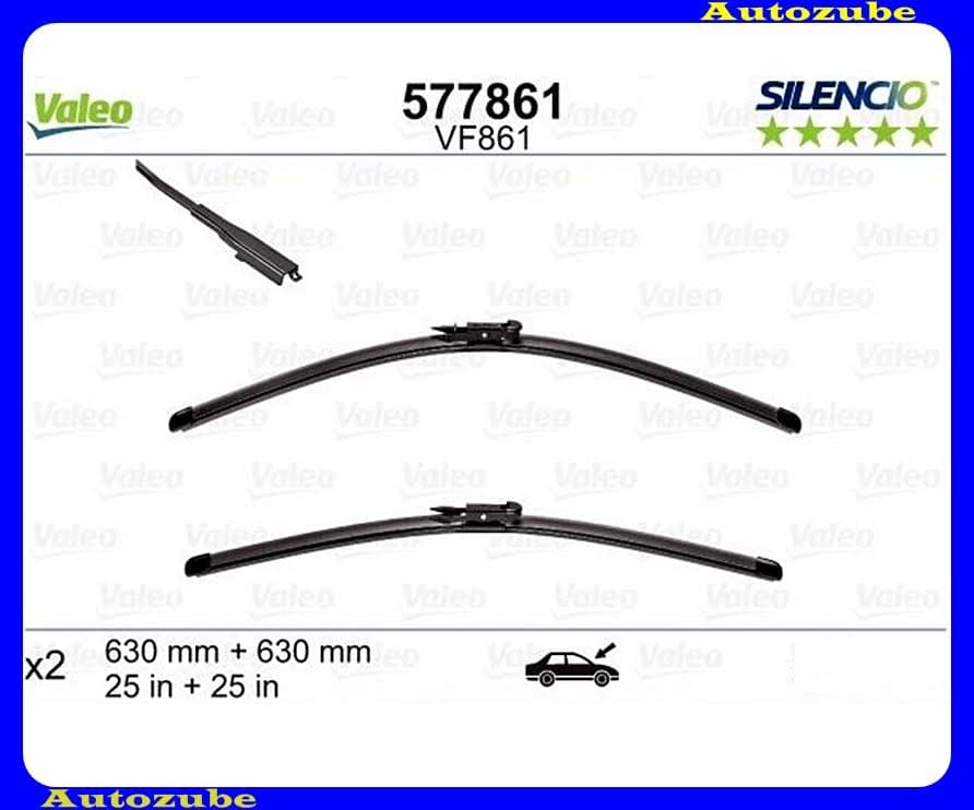 Ablaktörlő lapát szett első 2db/630-630mm (VF861) {VALEO} SILENCIO Ablaktörlő lapát szett első 2db/630-630mm (VF861) {VALEO} SILENCIO