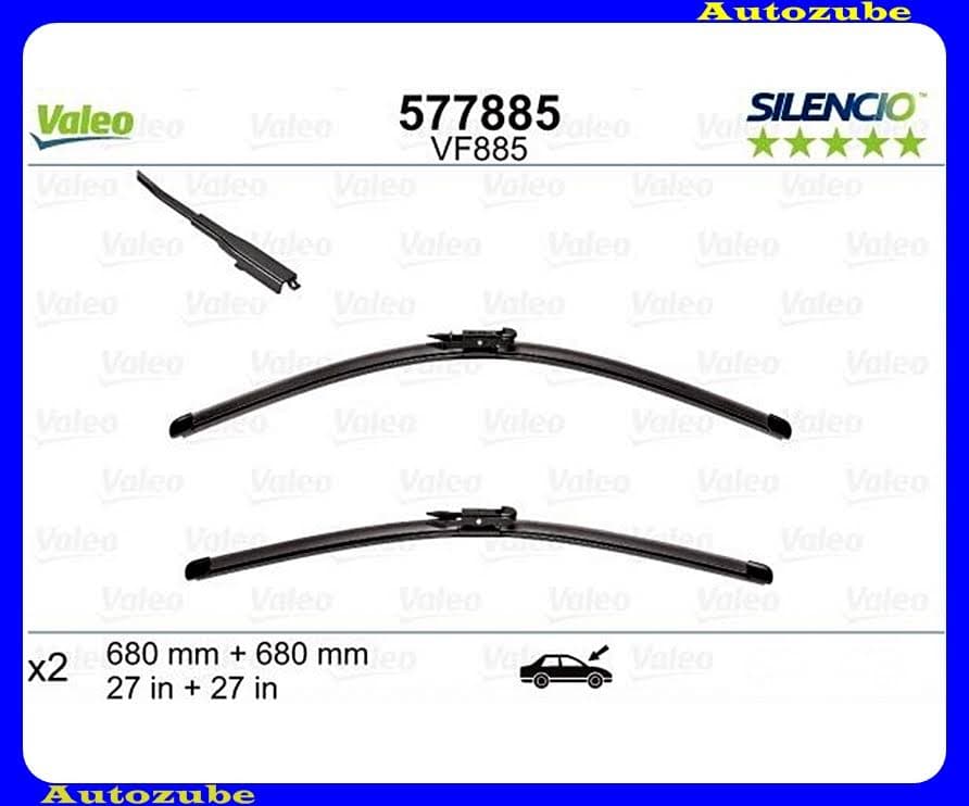 Ablaktörlő lapát szett első 2db/680-680mm (VF885) {VALEO} SILENCIO Ablaktörlő lapát szett első 2db/680-680mm (VF885) {VALEO} SILENCIO