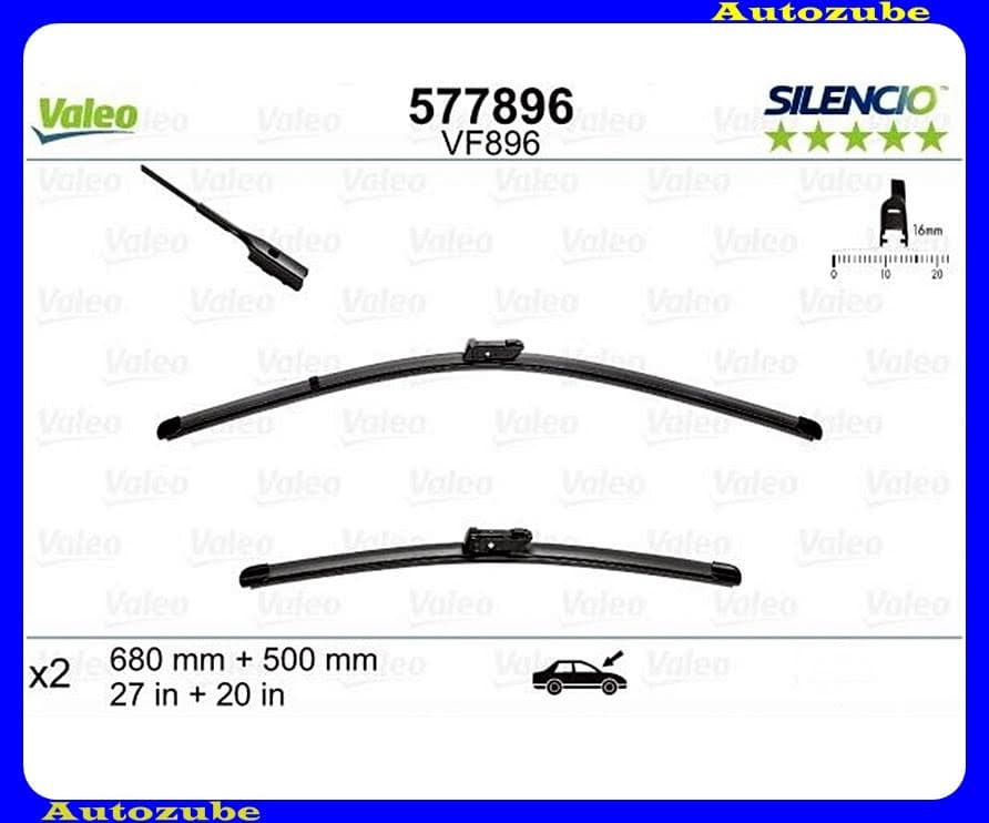 Ablaktörlő lapát szett első 2db/650-500mm (VF896) {VALEO} SILENCIO Ablaktörlő lapát szett első 2db/650-500mm (VF896) {VALEO} SILENCIO