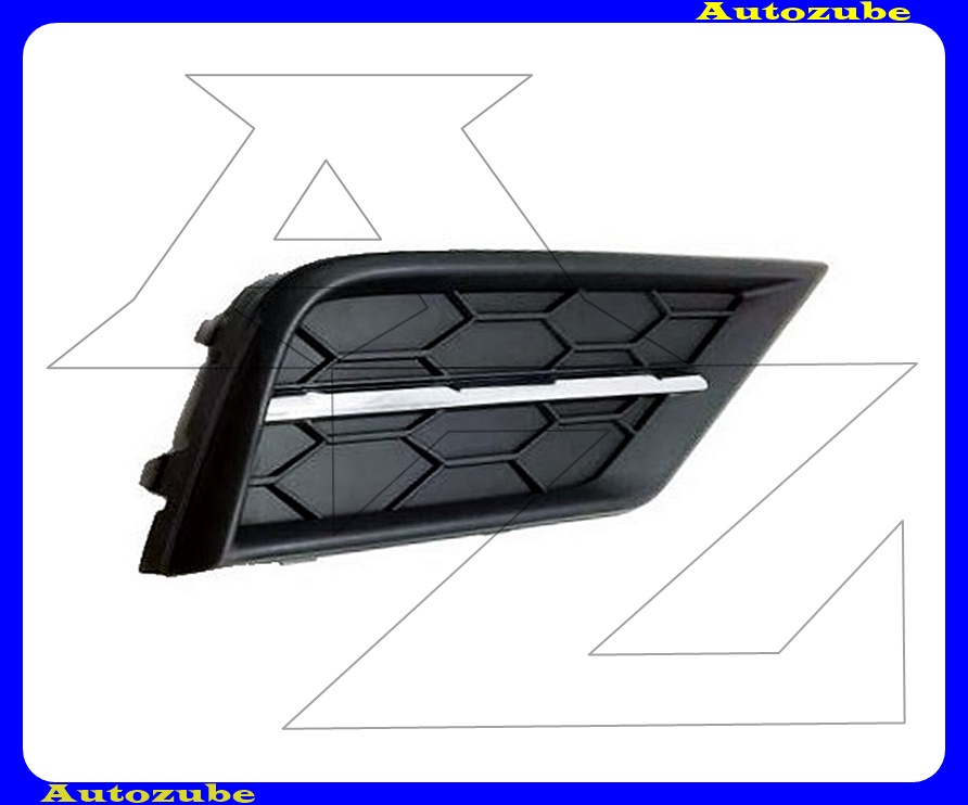 Első lökhárító rács jobb felső, krómdíszléccel Első lökhárító rács jobb felső, krómdíszléccel