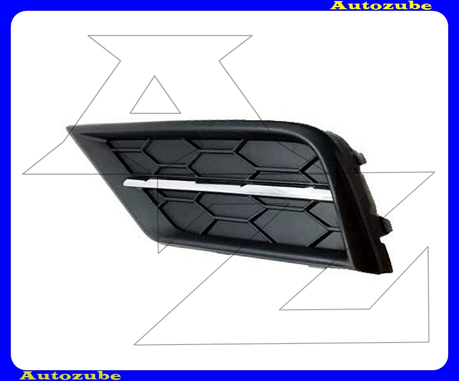 Első lökhárító rács bal felső, krómdíszléccel Első lökhárító rács bal felső, krómdíszléccel