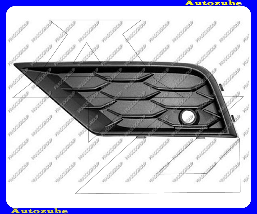 Első lökhárító rács jobb felső, szenzoros Első lökhárító rács jobb felső, szenzoros