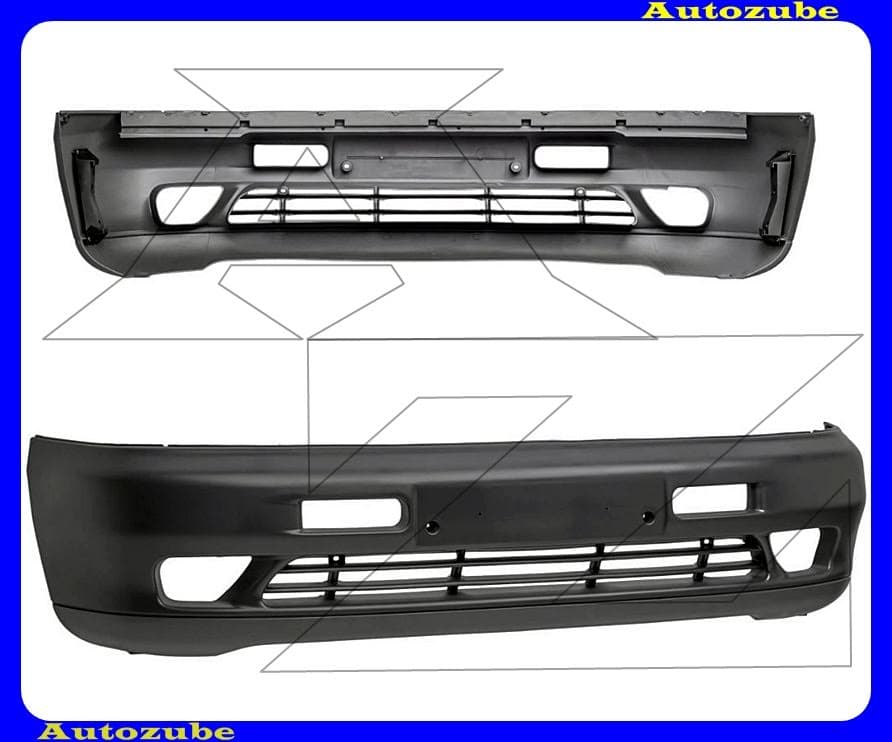 Első lökhárító fekete Első lökhárító fekete