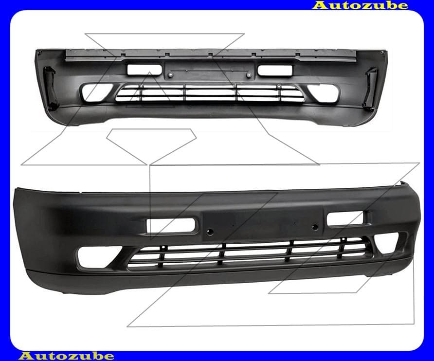 Első lökhárító szürke Első lökhárító szürke