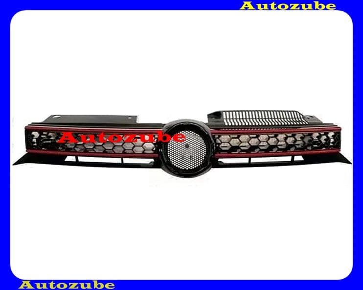 Hűtődíszrács króm-fekete-piros Hűtődíszrács króm-fekete-piros